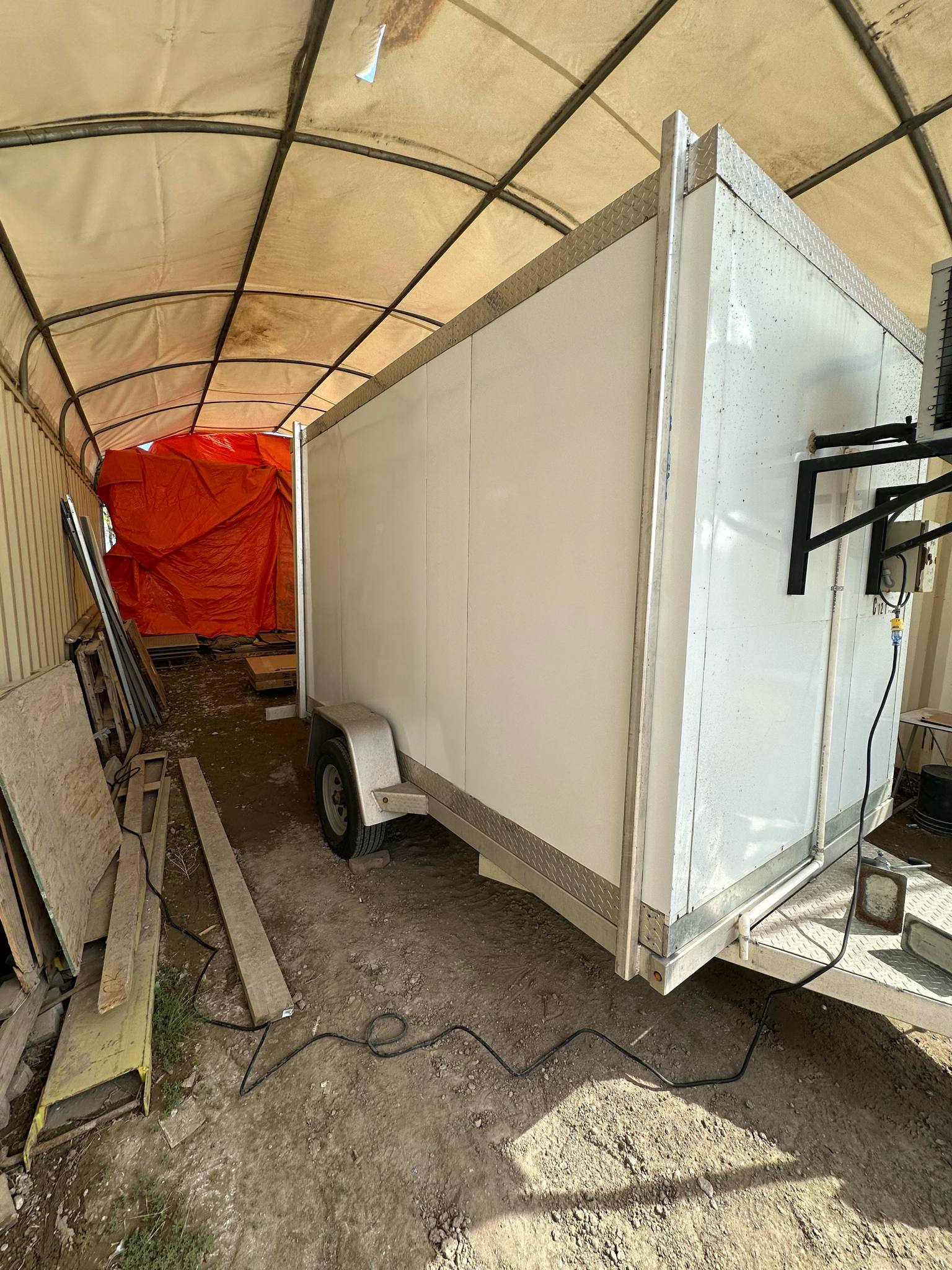 Mobile freezer trailer